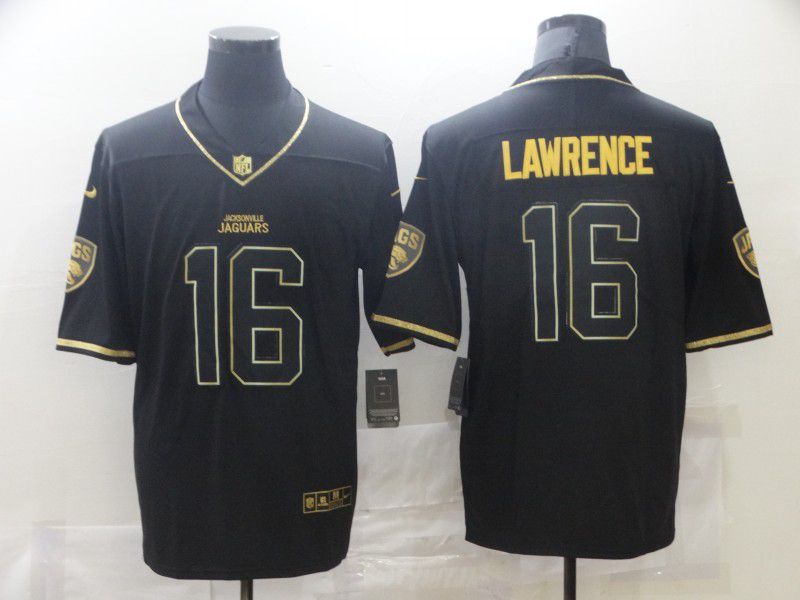Men Jacksonville Jaguars #16 Lawrence Black Retro Gold Lettering 2021 Nike NFL Jersey->women nba jersey->Women Jersey